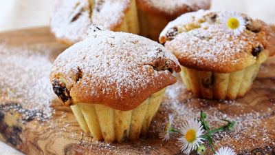 Muffins aux raisins secs et amandes