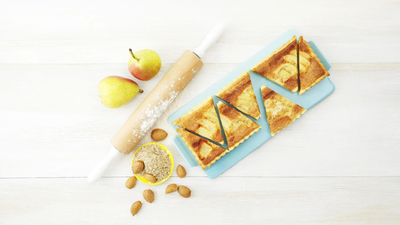 Tarte amandine (poire et amande)