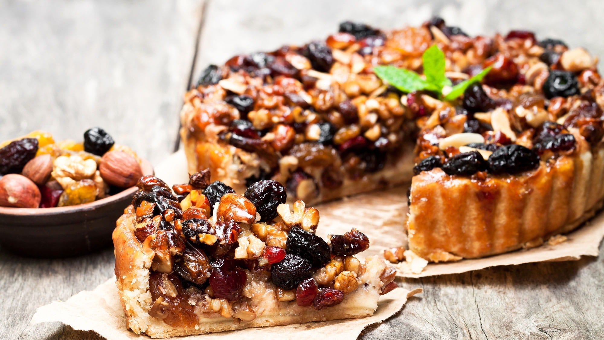 Tarte aux fruits secs