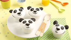 Cupcakes Panda aux cranberries