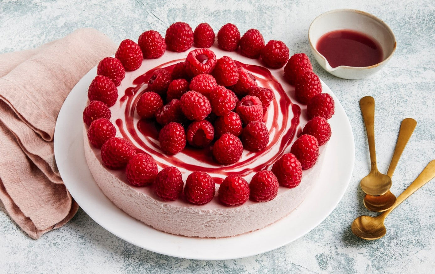Bavarois aux framboises