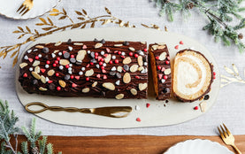 Bûche de Noël au Chocolat et Vanille