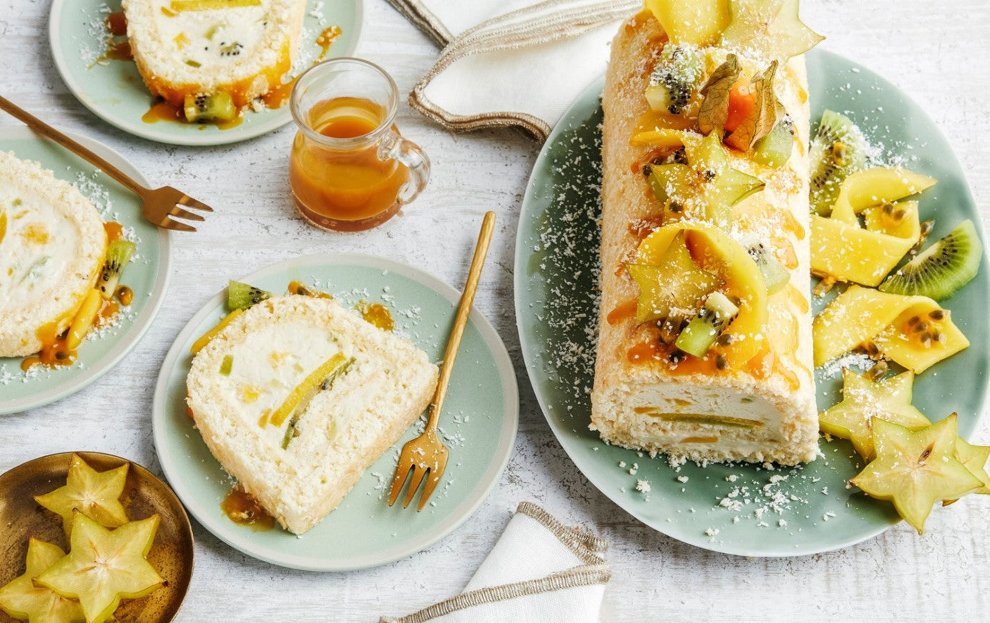 Bûche façon Tiramisu exotique sans lactose