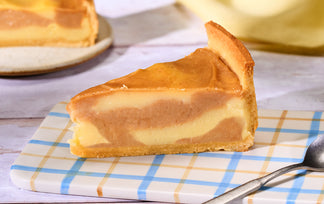 Flan marbré à la pâte de pralin