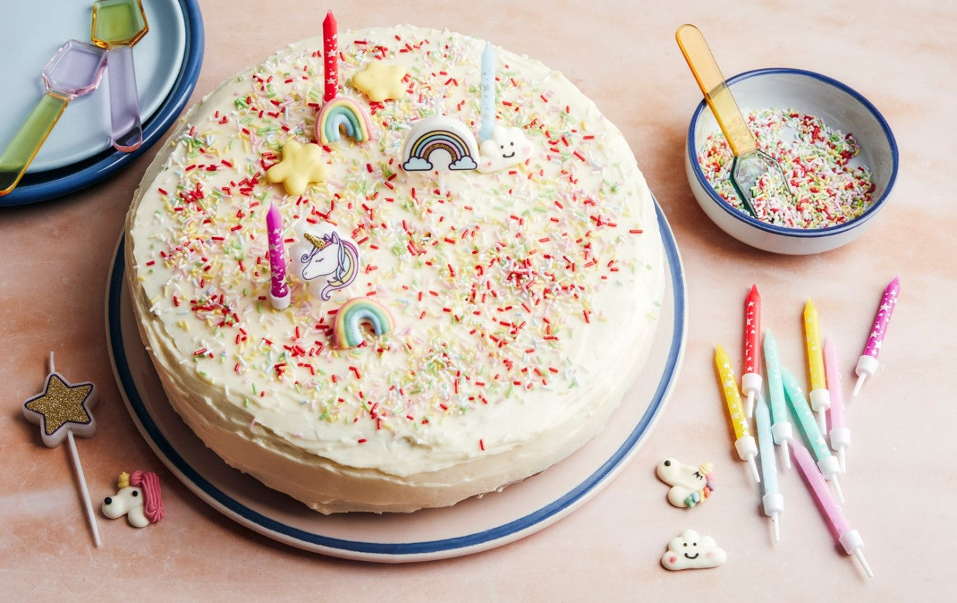 Gâteau au yaourt Arc-en-ciel