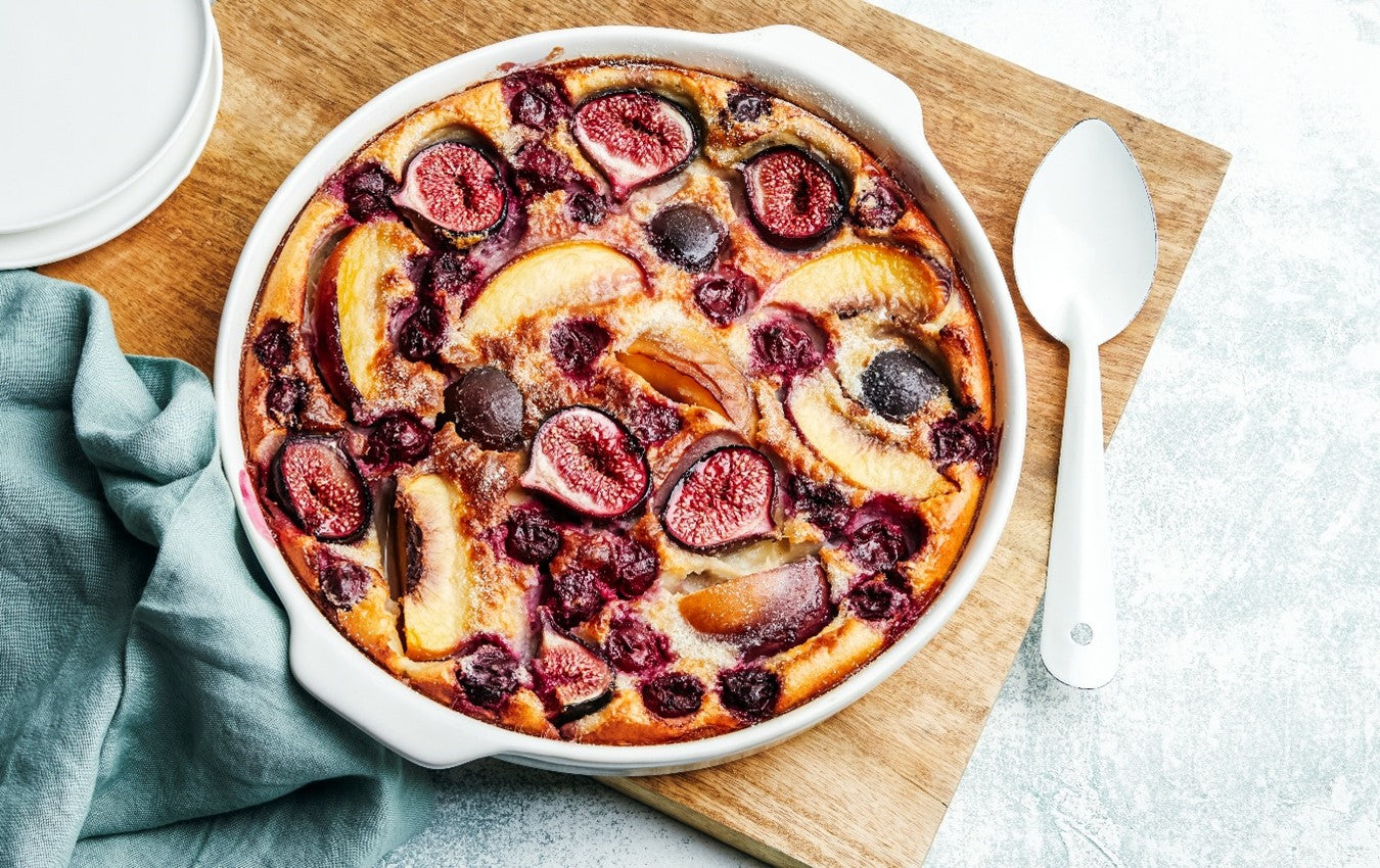Recette du Clafoutis aux Fruits, Amandes et Vanille