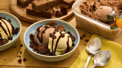 Glace maison version Brownie