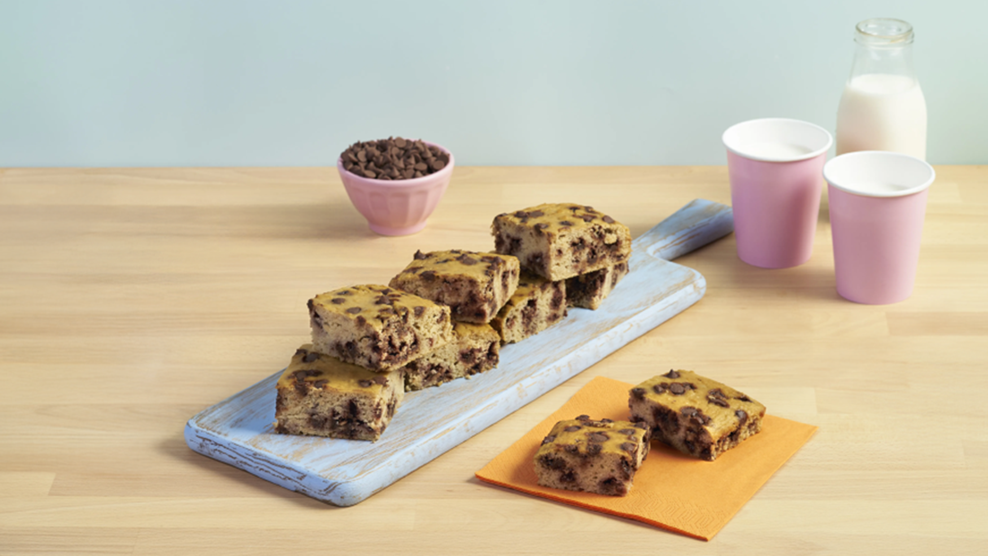 Blondie au chocolat et à la vanille