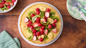 Tarte aux fruits et à la crème pâtissière