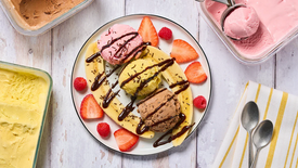 Glace Banana Split maison