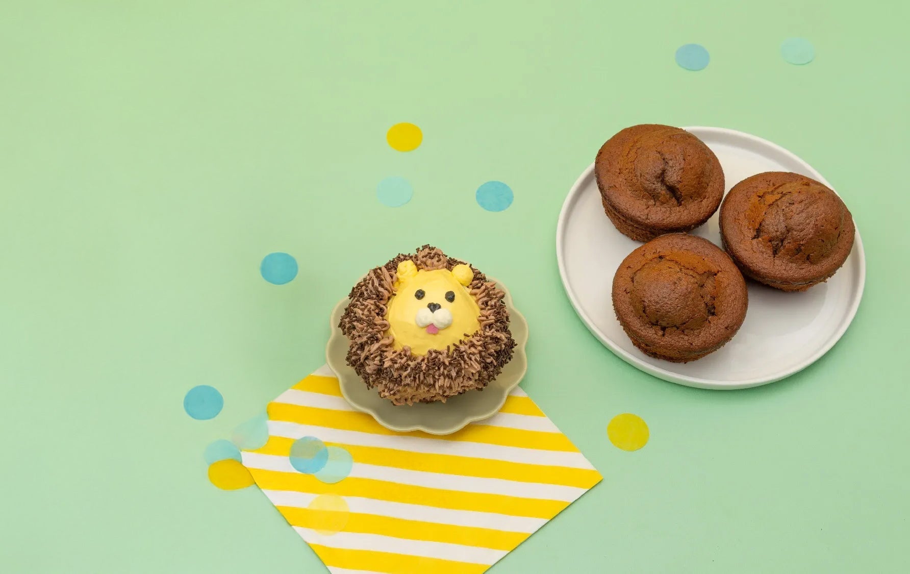 Muffins Petit Lion aux Pépites de Chocolat