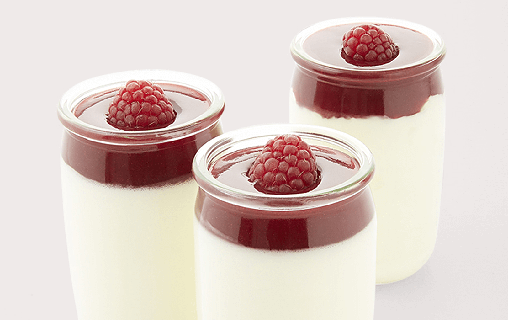 Panna cotta aux framboises