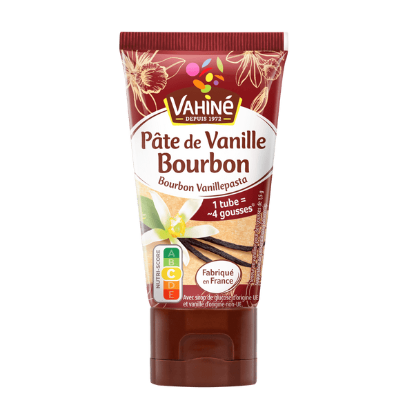 Un tube de pActe de vanille Bourbon VahinAC est prACsentAC.