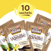 Image de la marque Vahiné montrant 10 sachets de sucre vanillé.