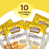 Un paquet de 10 sachets de sucre vanillAC VahinAC, idACal pour aromatiser les desserts.