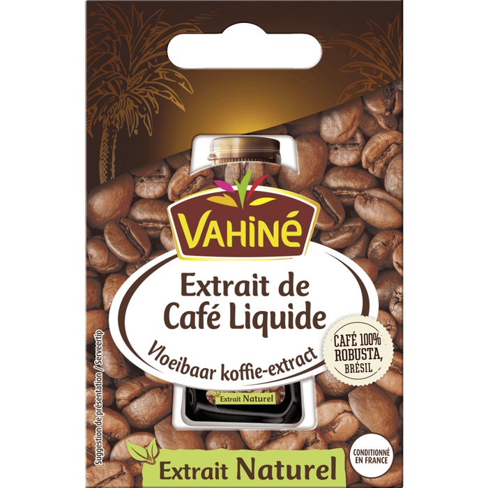 Extrait de Café Liquide Vahiné, un extrait naturel pour aromatiser les recettes à base de café.