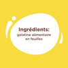 Illustration montrant l'ingrACdient gAClatine en feuilles.
