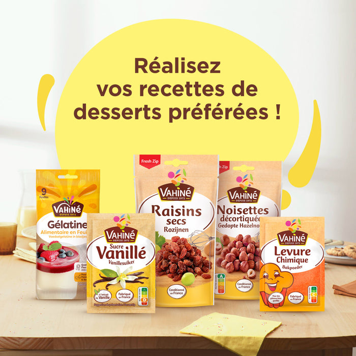 Une image prACsentant les ingrACdients pour desserts de la marque Alsa avec le texte RACalisez vos recettes de desserts prACfACrACes !