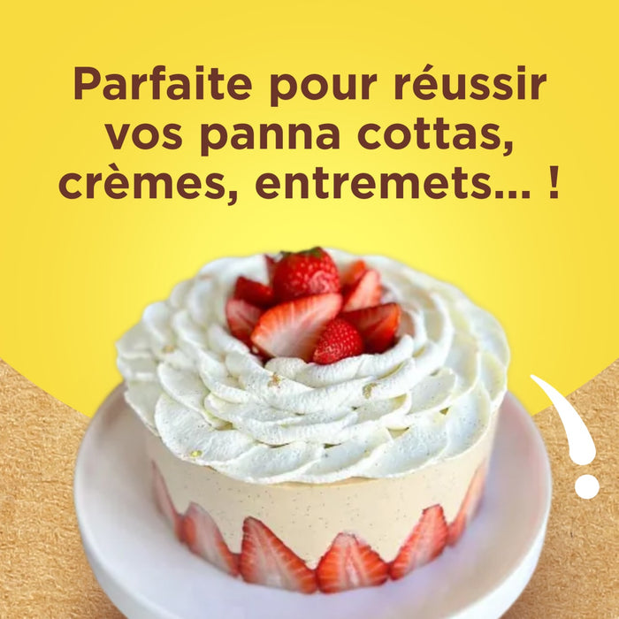 Un dAClicieux dessert panna cotta aux fraises, parfait pour rACaliser des crA?mes et autres entremets.