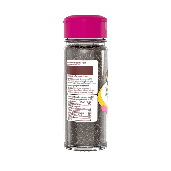 Une bouteille d'assaisonnement au sACsame Tout sauf le bagel de Trader Joe's avec un couvercle rose.