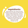 Liste des ingrédients d'un produit à la vanille, comprenant du sirop de glucose, de l'extrait de vanille et de l'acide citrique.
