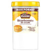 Un grand pot de Bicarbonate de soude Vahine, avec une image de pancakes sur l'étiquette.