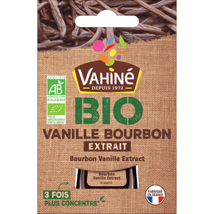 Un paquet de gousses de vanille Vahiné BIO Vanille Bourbon.