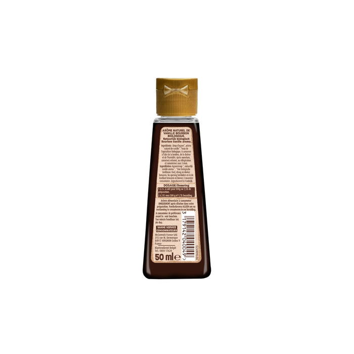 Le dos d'une bouteille de sauce Worcestershire Lea & Perrins est prACsentAC.