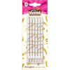 Un paquet de bougies d'anniversaire blanches de la marque Vahiné avec des accents dorés.