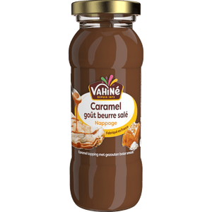 Une bouteille de pâte à tartiner Karine Caramel au Beurre Salé.