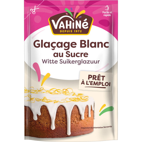 VahinAC GlaA?age Blanc au Sucre, un glaA?age blanc au sucre prAat A? l'emploi pour les gActeaux.