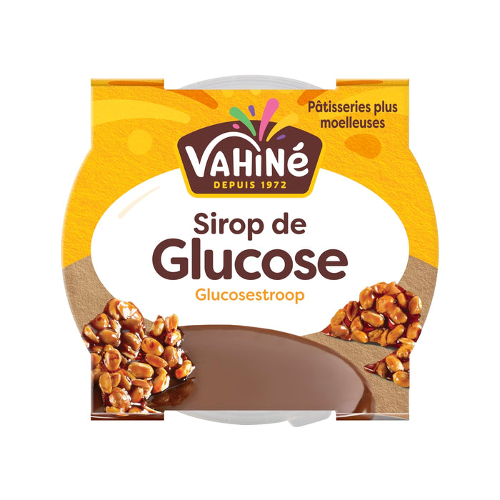 Un emballage de sirop de glucose de la marque VahinAC est prACsentAC.