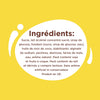 Liste des ingrédients d'un produit alimentaire, détaillant les composants tels que le sucre, le sirop de glucose et l'amidon de maïs.