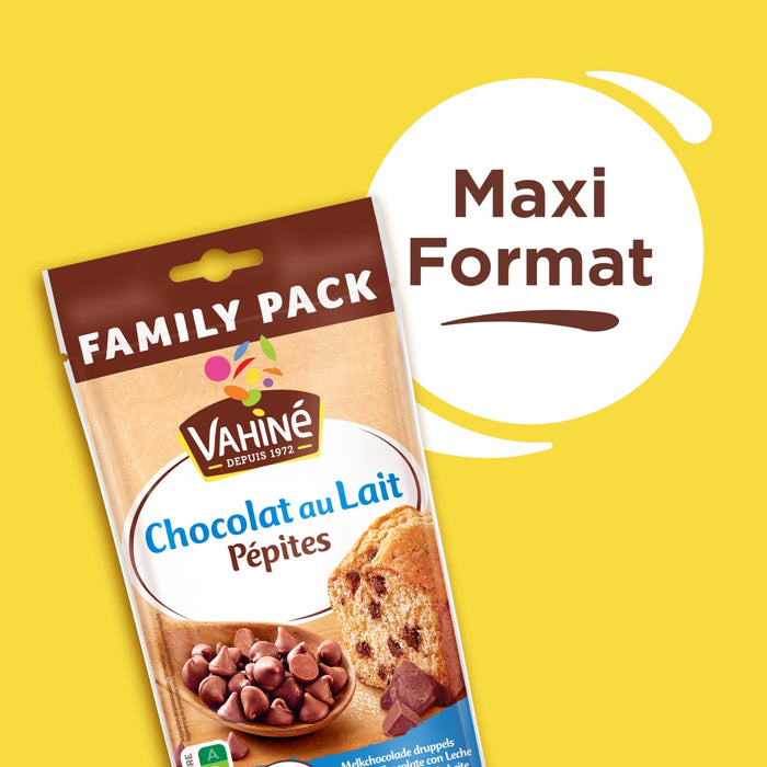Un paquet familial Viene de pépites de chocolat au lait en format maxi.