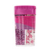 Un rACcipient de paillettes roses et blanches de la marque Wilton.