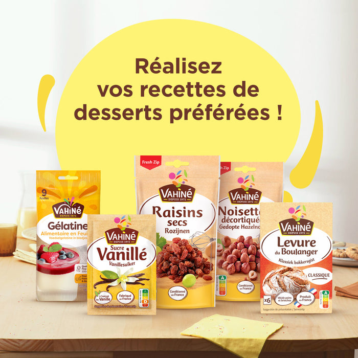 Une image prACsentant les ingrACdients de pActisserie de la marque Alsa avec le texte RACalisez vos recettes de desserts prACfACrACes !