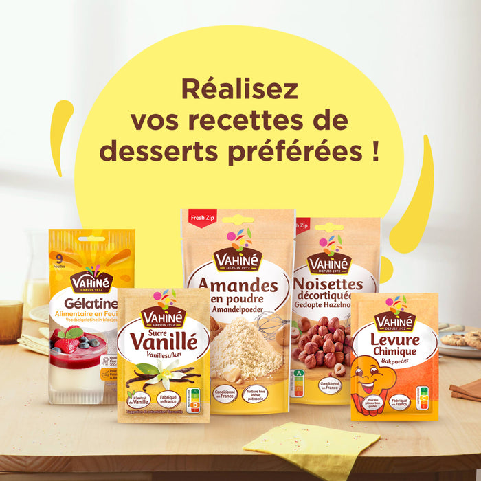 Les produits de la marque Almond sont prACsentACs avec le texte RACalisez vos recettes de desserts prACfACrACes !