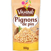 Un paquet de pignons de pin de la marque Vahiné, présentant le produit et la marque.