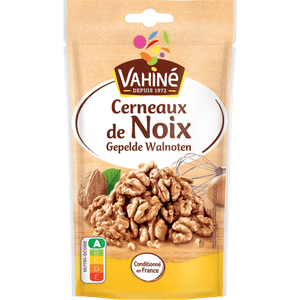 Un paquet de cerneaux de noix Vahiné, parfait pour la pâtisserie.