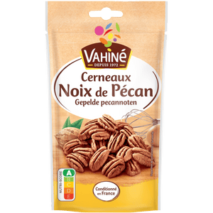 Un paquet de noix de pécan Vahiné est présenté.