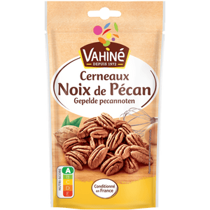 Un paquet de noix de pécan Vahiné est présenté.