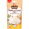 Un paquet de Vahine Noix de Coco râpée, ou noix de coco râpée, est présenté.
