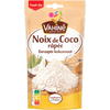 Un paquet de Vahine Noix de Coco râpée, ou noix de coco râpée, est présenté.