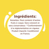L'image montre la liste des ingrédients, qui comprend la noisette et un avertissement indiquant qu'elle peut contenir d'autres fruits à coque.