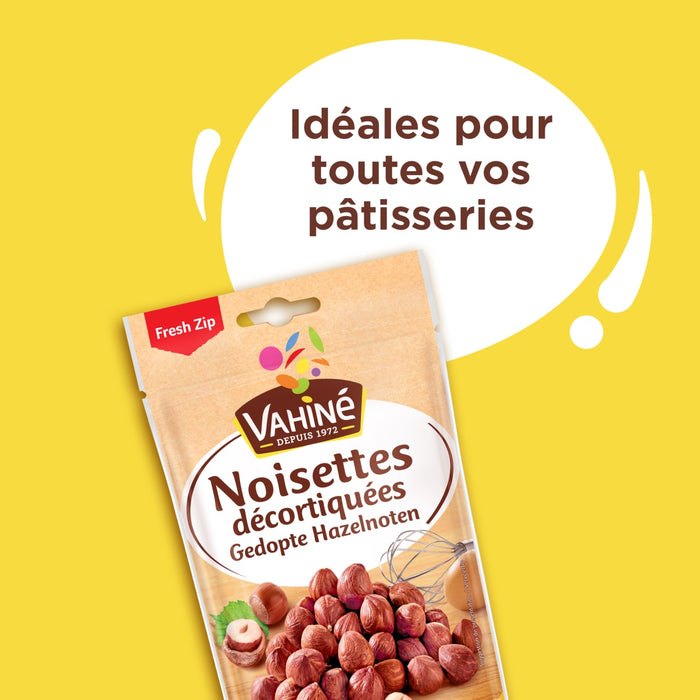 Noisettes décortiquées de la marque Vahiné, idéales pour toutes vos pâtisseries.