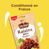 Un paquet de Vivine Raisins secs, conditionné en France.