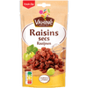 Un paquet de raisins secs de la marque Vahiné est présenté, mettant en évidence le produit et la marque.
