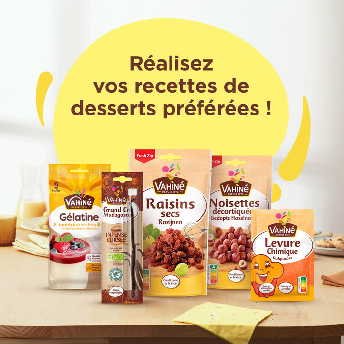 Une variACtAC de produits de fruits secs de la marque Jardin Bio sont prACsentACs, encourageant les utilisateurs A? rACaliser leurs desserts prACfACrACs.