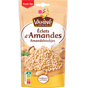 Un paquet de Vahiné Éclats d'Amandes, ou éclats d'amandes, est affiché.