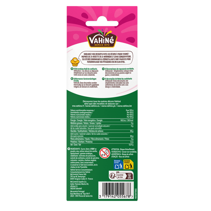 L'image montre le dos d'un paquet de Welch's Fruit Snacks, affichant des informations nutritionnelles et des dACtails sur le produit.